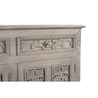 Buffet en bois massif sculpté 3 tiroirs 3 portes Clara