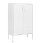 Armoire de rangement diverses à 2 portes, armoire à outils de garage, armoire de classement de bureau, 2 cloisons mobiles