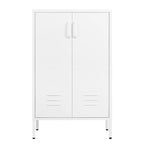 Armoire de rangement diverses à 2 portes, armoire à outils de garage, armoire de classement de bureau, 2 cloisons mobiles