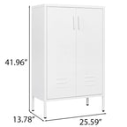 Armoire de rangement diverses à 2 portes, armoire à outils de garage, armoire de classement de bureau, 2 cloisons mobiles