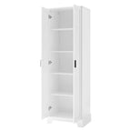Meuble de rangement multifonctionnel à deux portes pour salle de bain, bureau