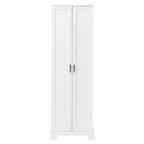Meuble de rangement multifonctionnel à deux portes pour salle de bain, bureau