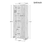 Meuble de rangement multifonctionnel à deux portes pour salle de bain, bureau